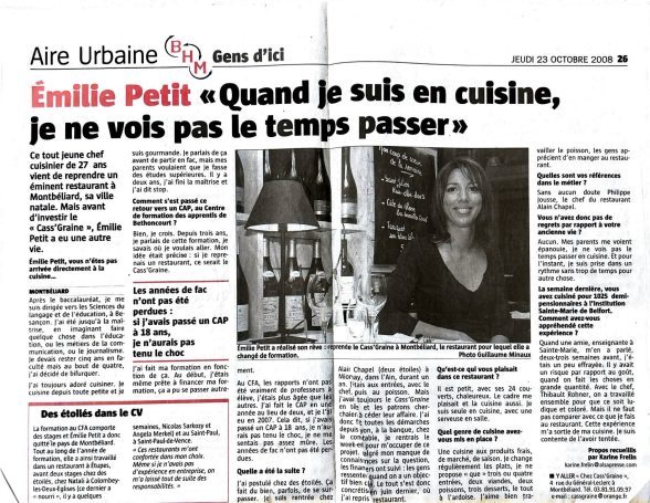 Emilie en cuisine